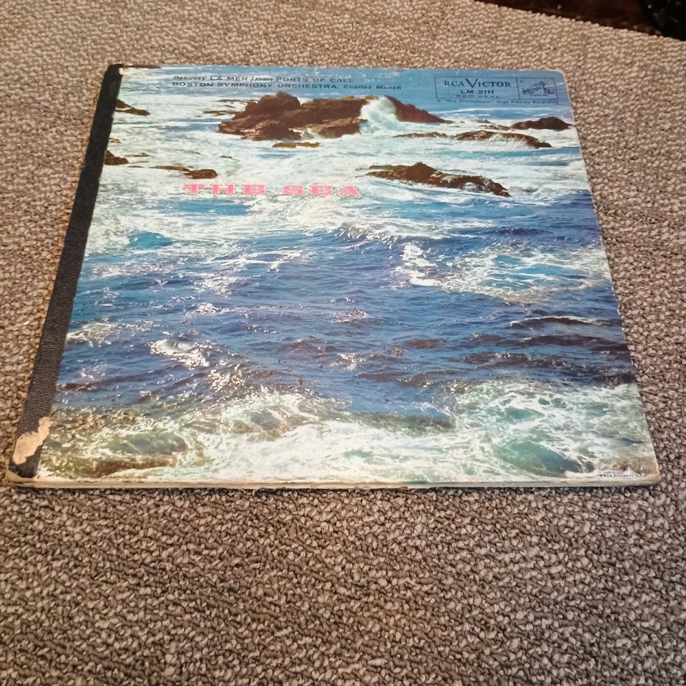 RCA Victor Red Seal The Sea Debussy La Mer Ibert Boston Symphony Munch LM-2111